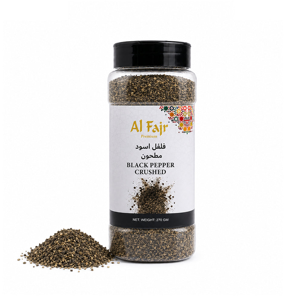 Al Fajr Crushed Black Pepper Bold Aromatic Spice 270G