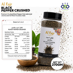Al Fajr Crushed Black Pepper Bold Aromatic Spice 270G