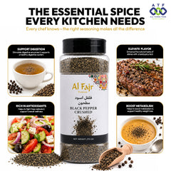 Al Fajr Crushed Black Pepper Bold Aromatic Spice 270G