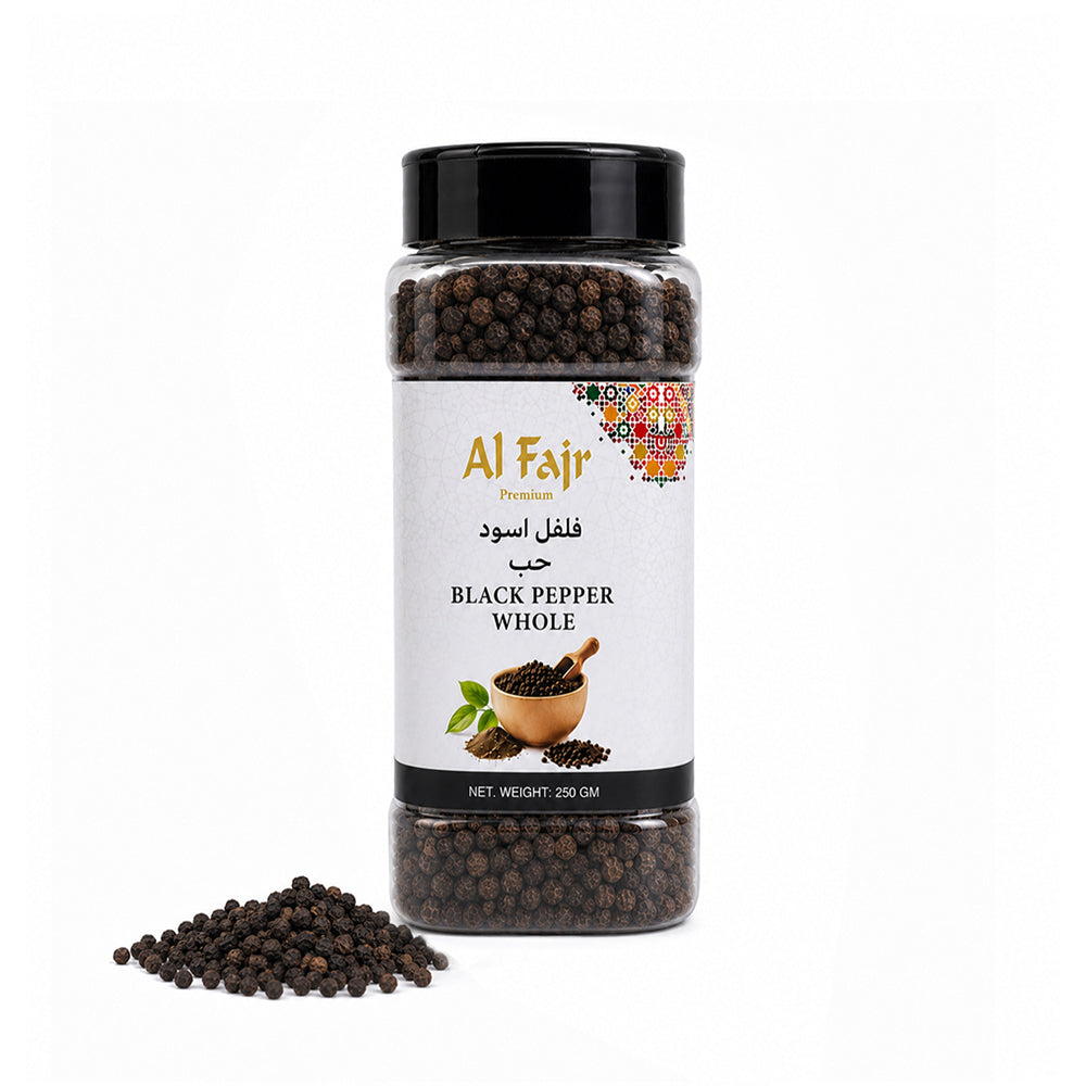 Al Fajr Black Pepper Whole Premium Peppercorns 250G