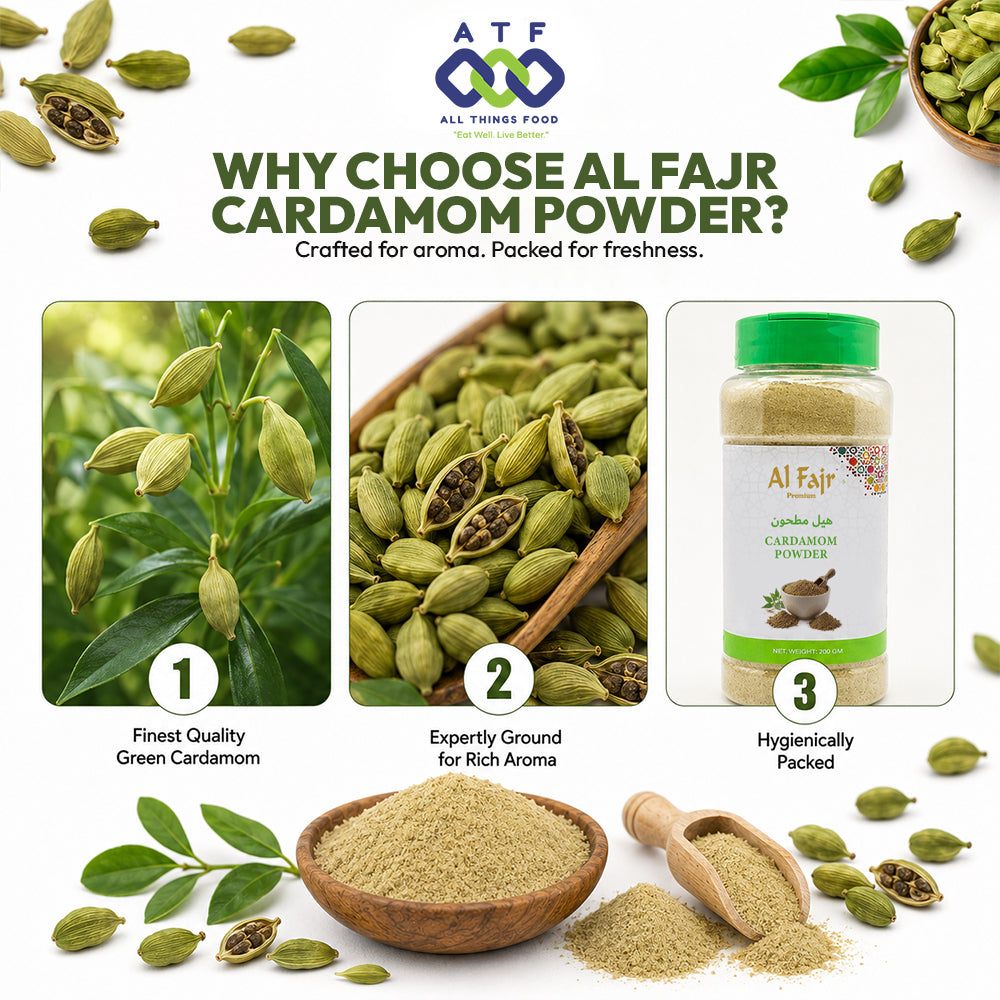 Al Fajr Cardamom Powder Ground Cardamom Spice 260g