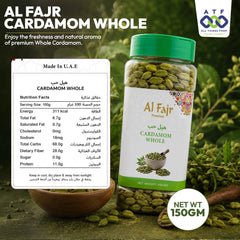 Al Fajr Cardamom Whole Spice 150g