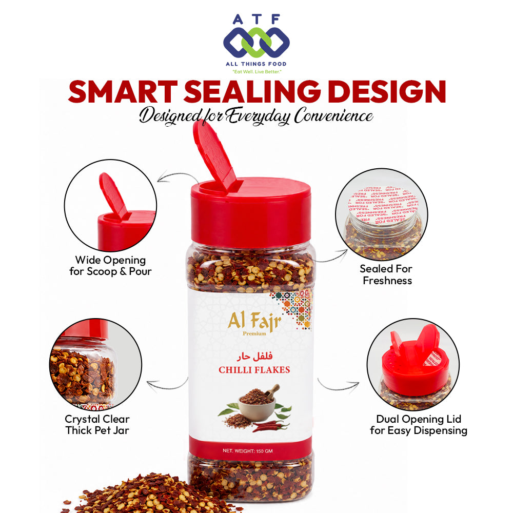 Al Fajr Chilli Flakes Dried Chilli Spice 150g