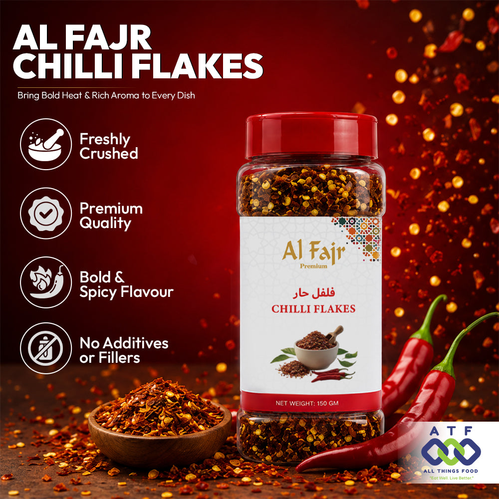 Al Fajr Chilli Flakes Dried Chilli Spice 150g