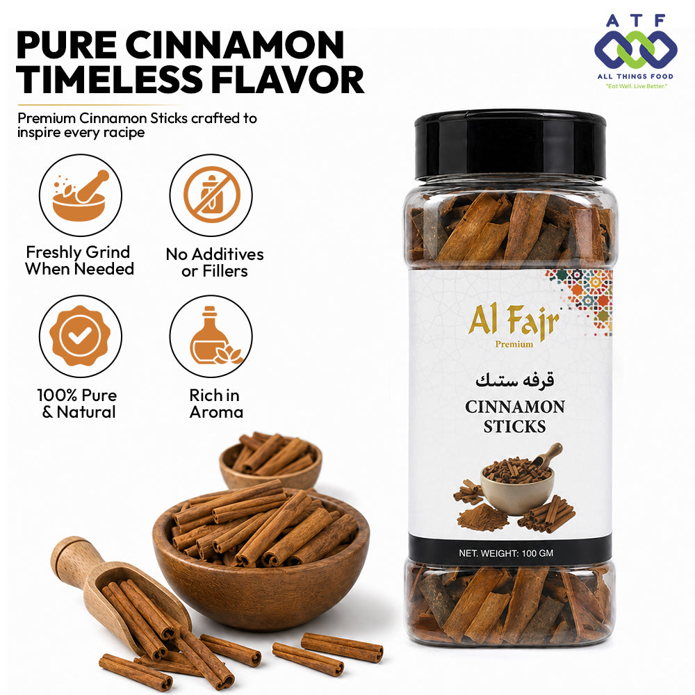 Al Fajr Cinnamon Sticks Whole Cinnamon Spice 100g