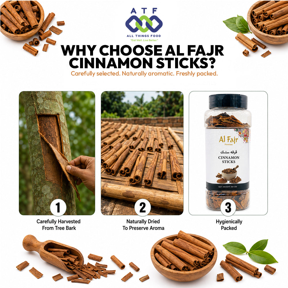 Al Fajr Cinnamon Sticks Whole Cinnamon Spice 100g