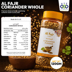 Al Fajr Coriander Whole 120g Whole Coriander Seeds Spice