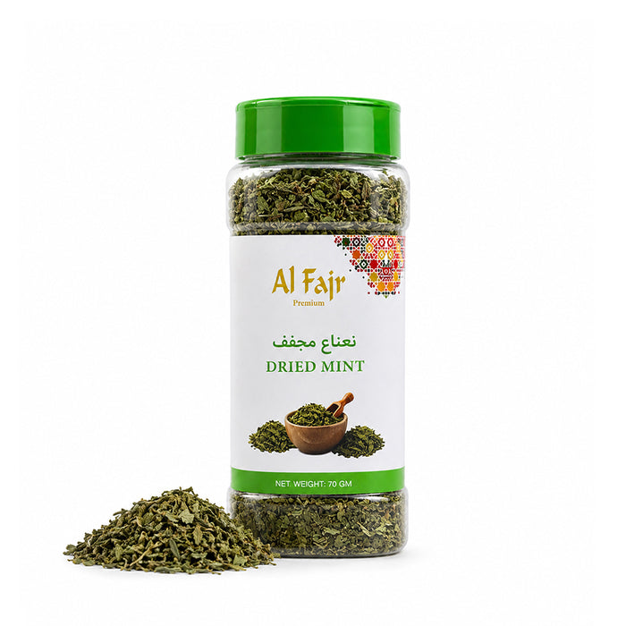 Al Fajr Dried Mint 70g Aromatic Mint Herb for Cooking