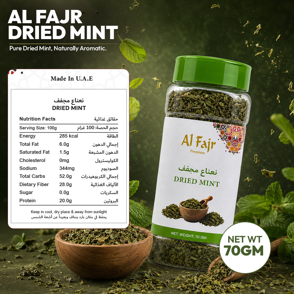Al Fajr Dried Mint Aromatic Herb 70g