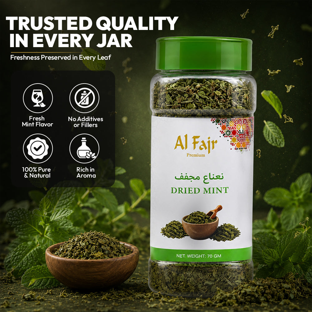 Al Fajr Dried Mint Aromatic Herb 70g