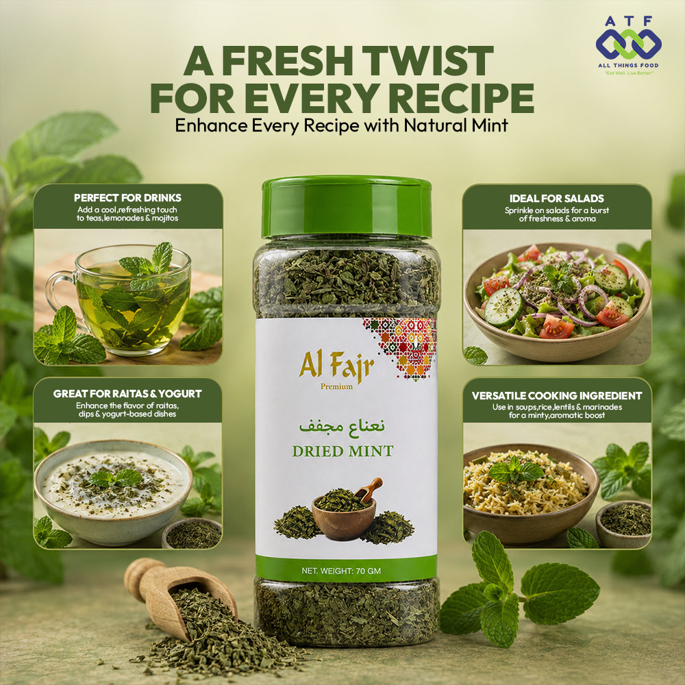 Al Fajr Dried Mint Aromatic Herb 70g