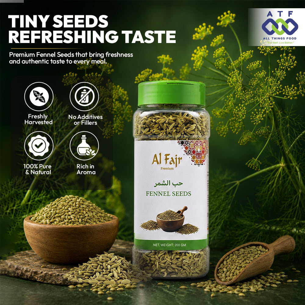 Al Fajr Fennel Seeds Whole Fennel Spice 200g