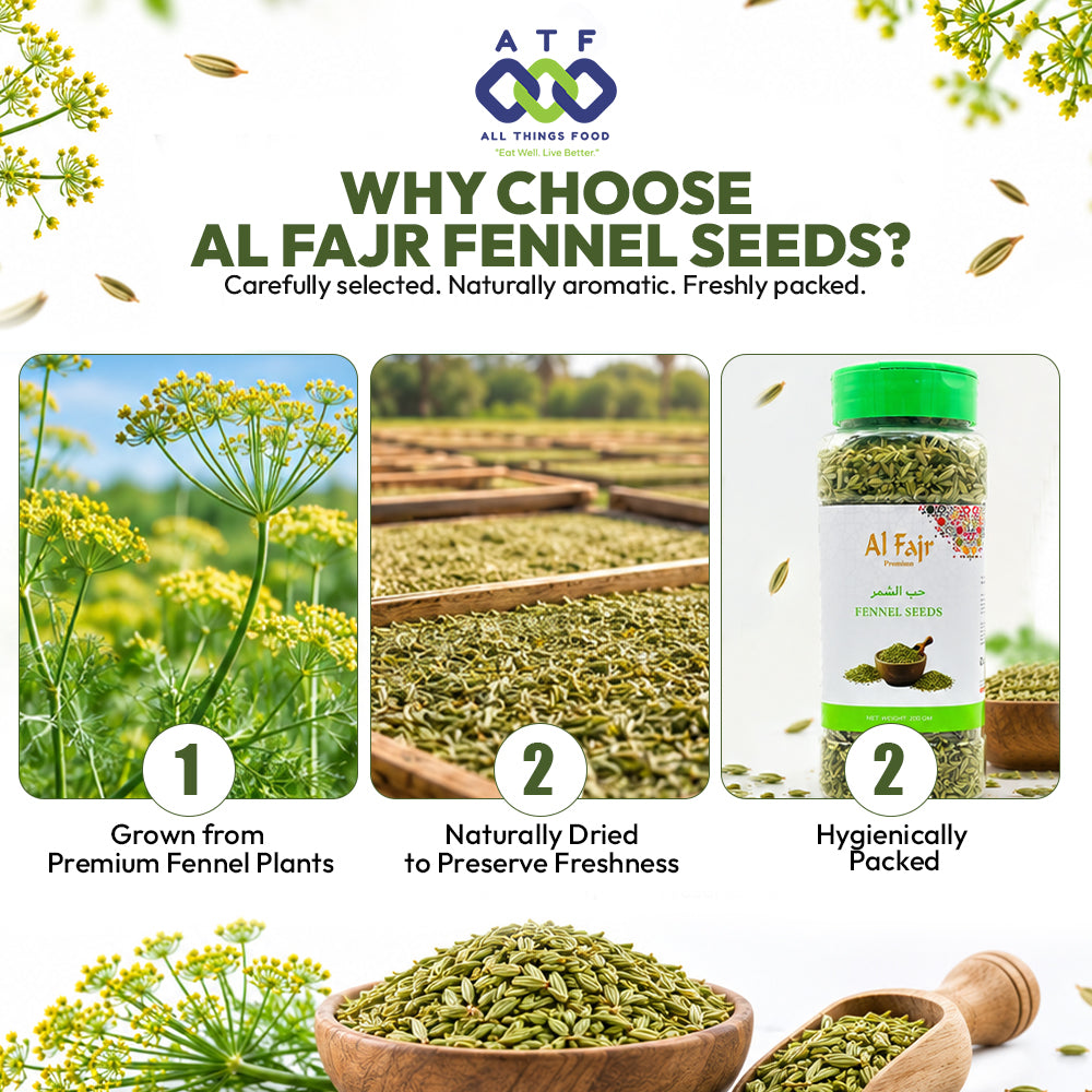 Al Fajr Fennel Seeds Whole Fennel Spice 200g