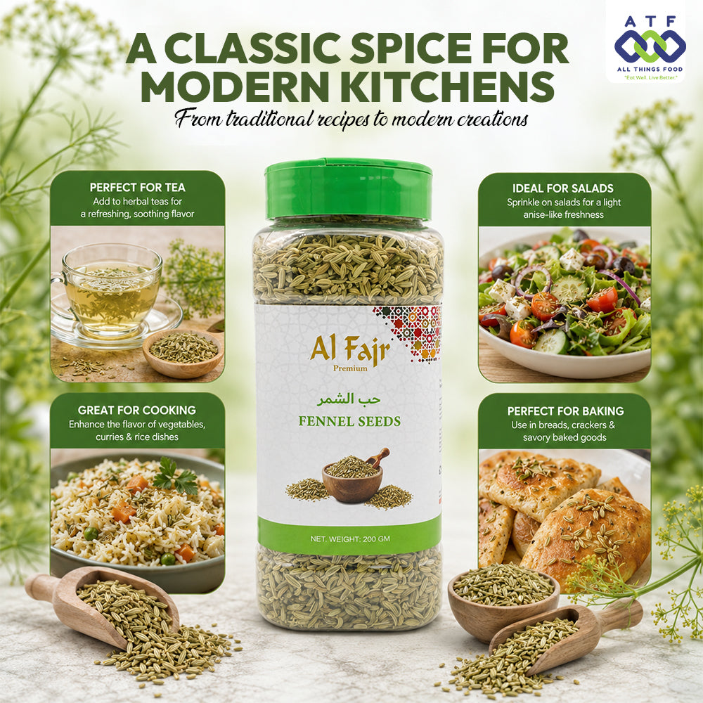 Al Fajr Fennel Seeds Whole Fennel Spice 200g