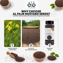 Al Fajr Mustard Seeds 310g Whole Mustard Spice for Cooking