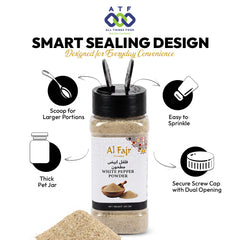 Al Fajr White Pepper Powder 300g Ground White Pepper Spice