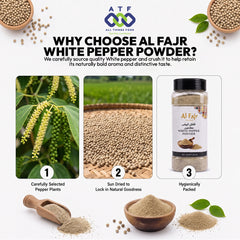 Al Fajr White Pepper Powder 300g Ground White Pepper Spice