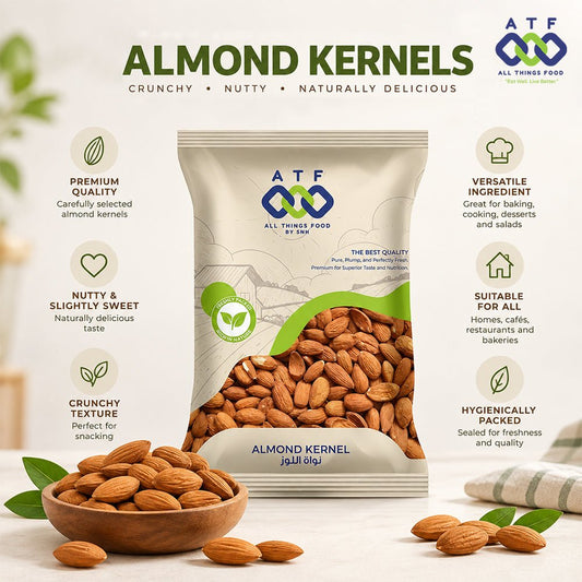 ATF Almond Kernels 1KG Premium Crunchy Nutty Almonds - SNH Packing