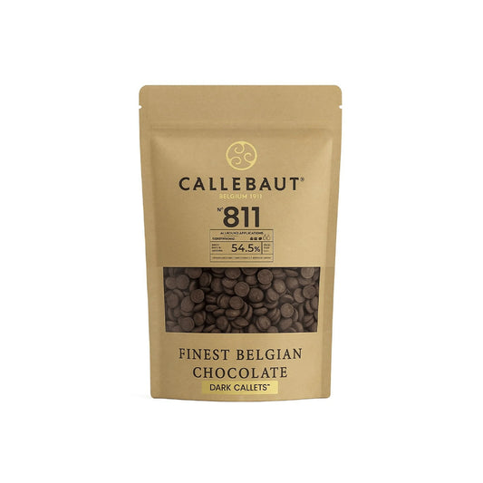 A stand-up kraft paper pouch of Callebaut No. 811 54.