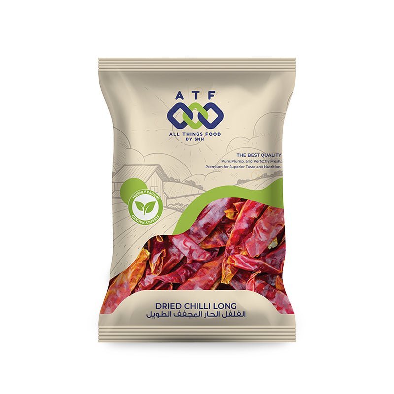 ATF Dried Chilli Long 250gms - SNH Packing