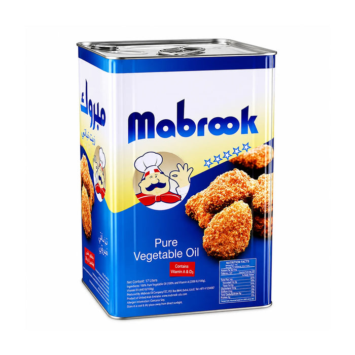 Mabrook Vegetable Cooking Oil 17L Refined Oil for Cooking
