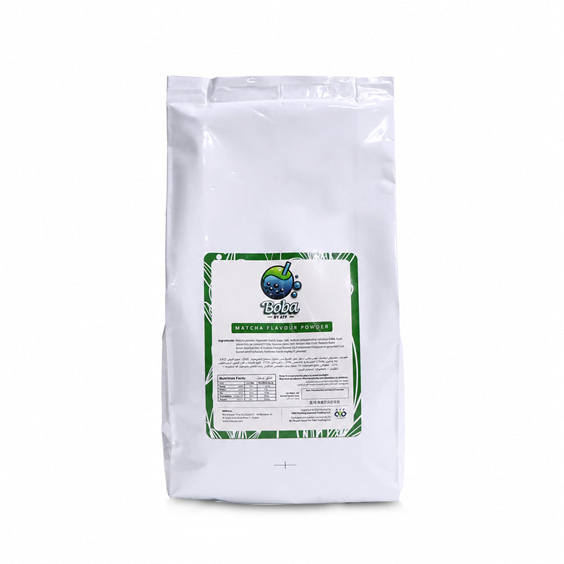 Matcha Flavor Powder 1KG | Bubble Tea & Beverage Ingredients | Boba by ATF