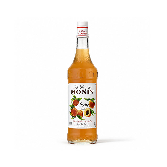 Monin Peach Syrup 1L Premium Fruit Flavour Beverage Syrup