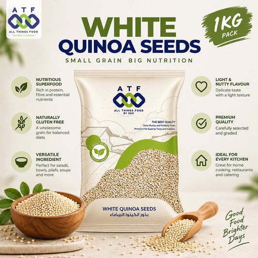 ATF White Quinoa Seed 1KG Premium Quinoa Grain for Healthy Meals - SNH Packing