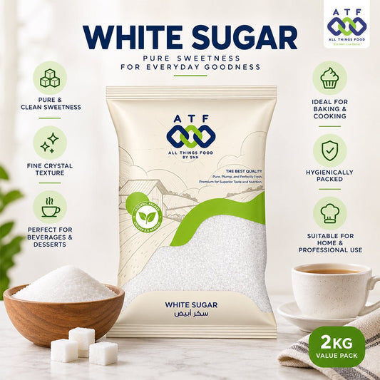 ATF White Sugar 2KG Refined Sugar for Baking and Beverages - SNH Packing