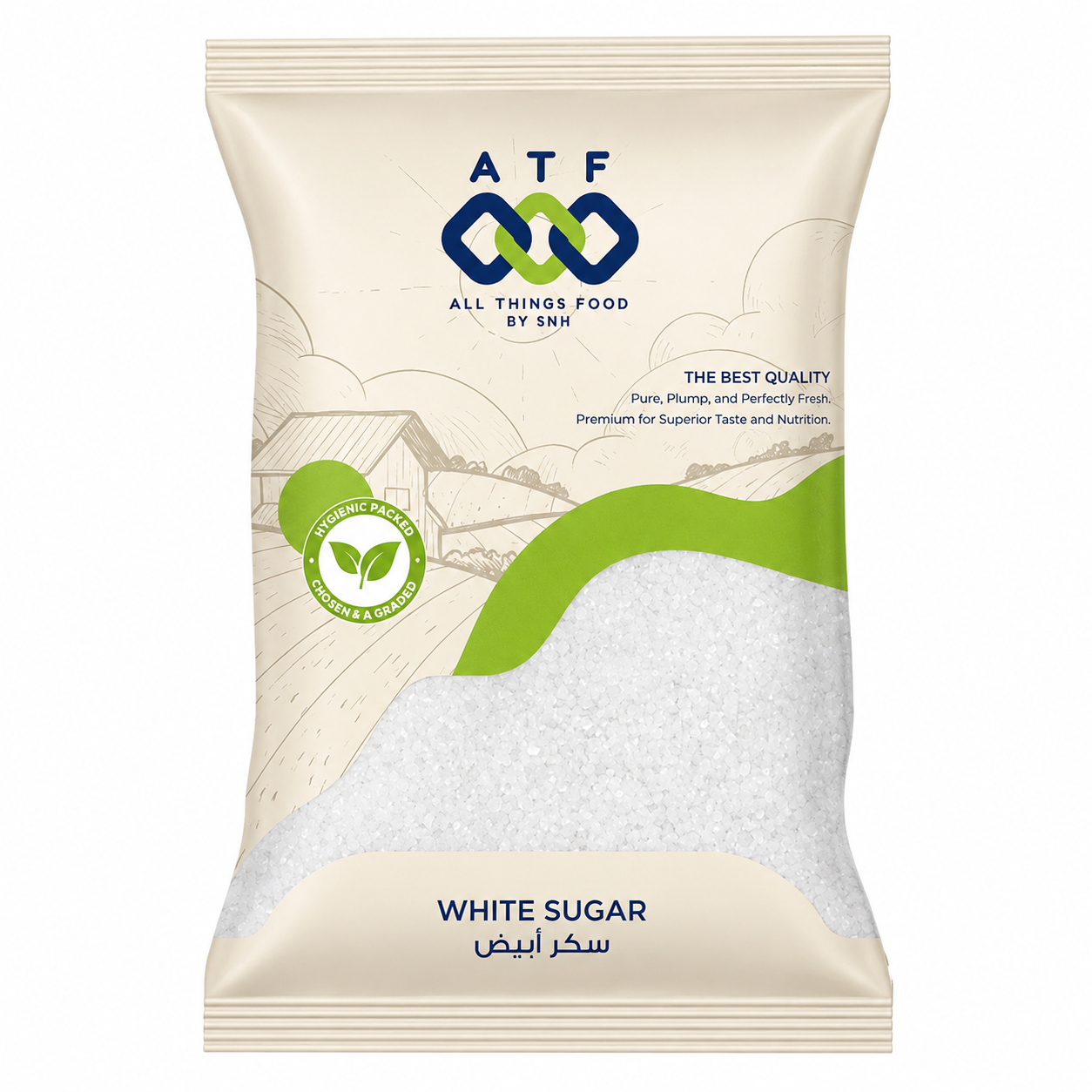 ATF White Sugar Premium Refined Sugar 2KG