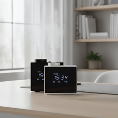 AURASYNC Digital Aroma Diffuser 200ml Black & Silver (U2) | Smart Scent Machine for Home & Office - SNH Packing