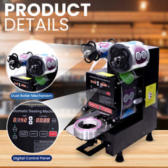 Automatic PP Cup Sealing Machine | Commercial Bubble Tea & Juice Cup Sealer | Food Packaging Equipment - SNH Packing