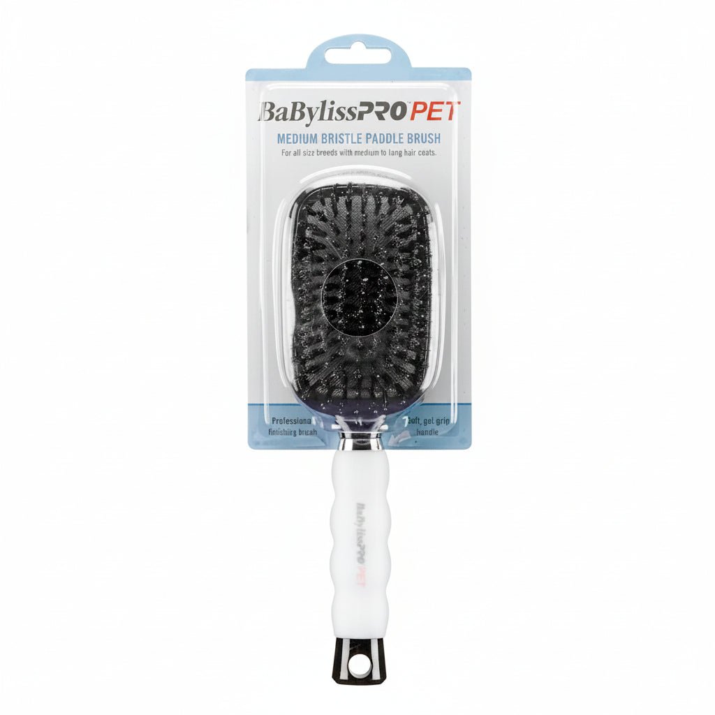 BaByliss PRO PET Bristle Paddle Dog Brush â€“ Medium - SNH Packing