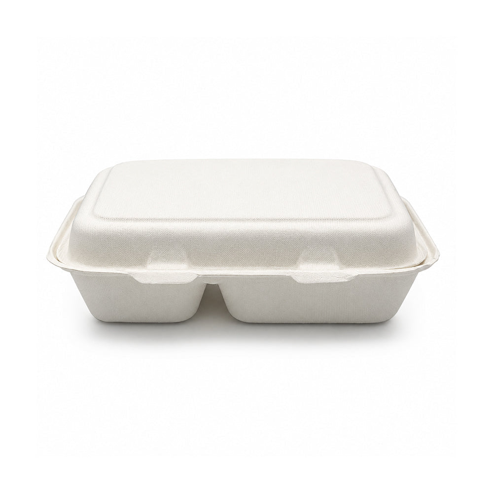 Bagasse Lunch Boxes 5x7 to 9 Inch Biodegradable Food Boxes - SNH Packing