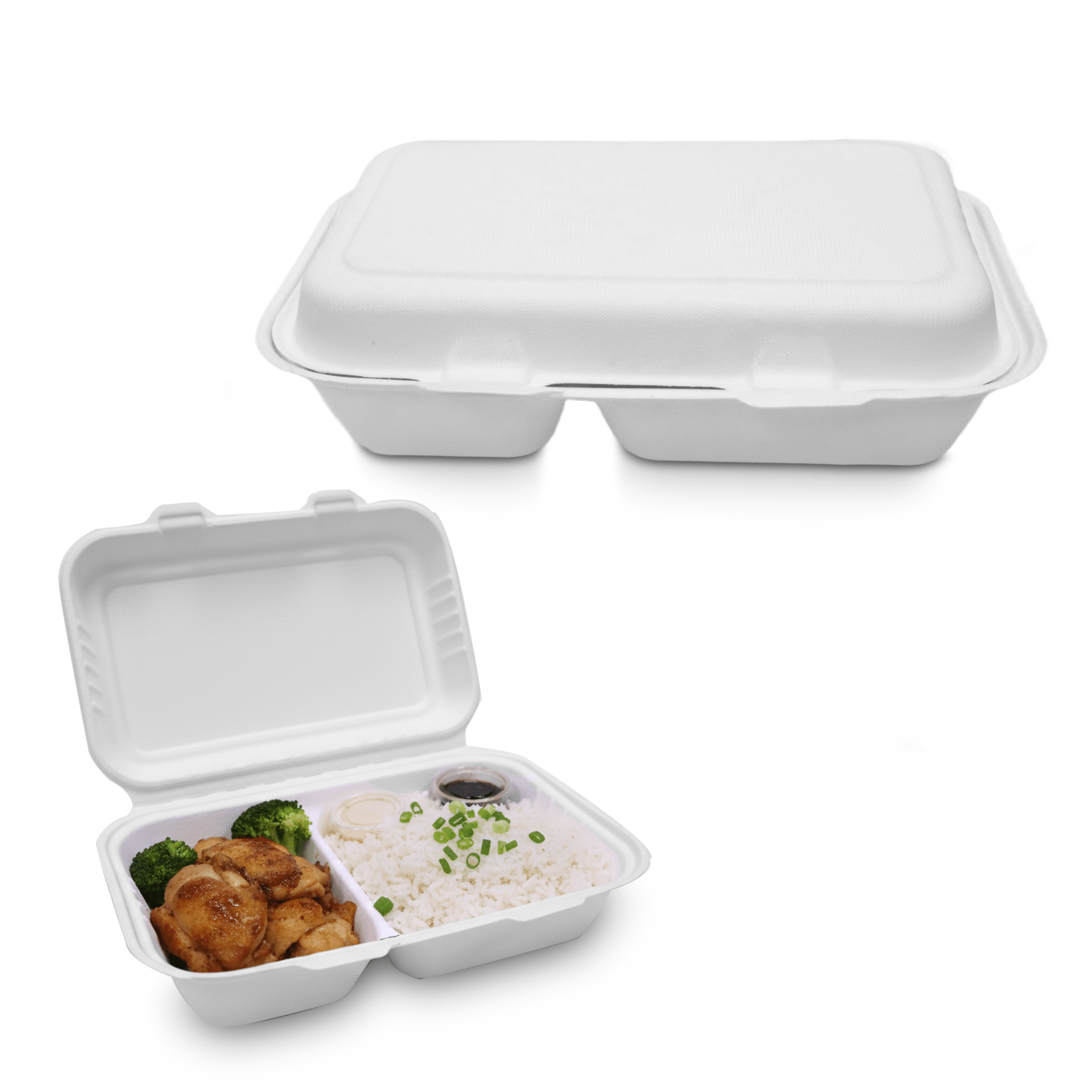 Bagasse Lunch Boxes – Eco - Friendly Biodegradable Disposable Boxes - SNH Packing