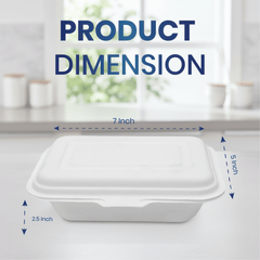 Bagasse Lunch Boxes – Eco - Friendly Biodegradable Disposable Boxes - SNH Packing