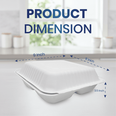 Bagasse Lunch Boxes – Eco - Friendly Biodegradable Disposable Boxes - SNH Packing