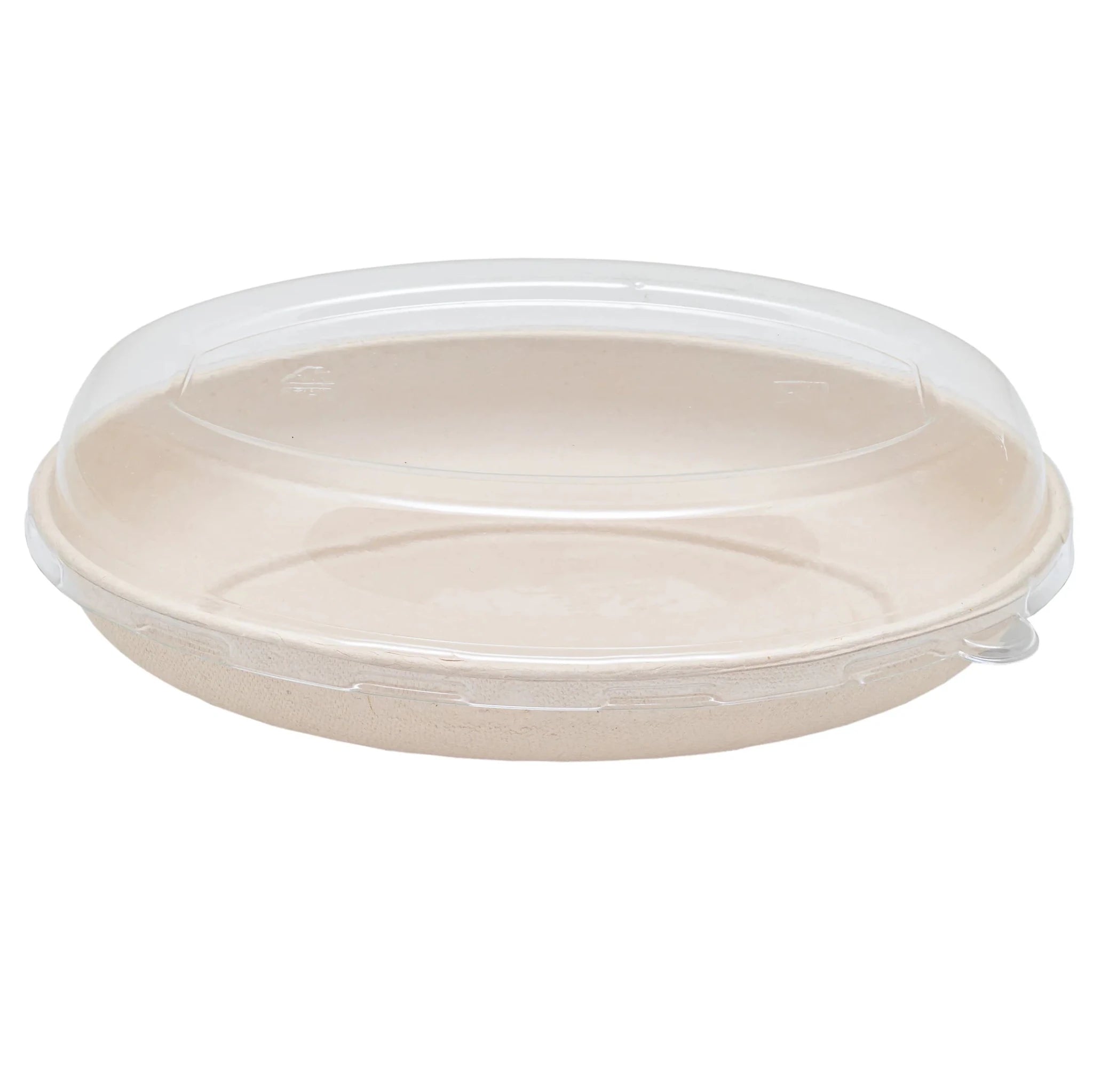 Bagasse Oval Containers with PET Lids | Eco - Friendly Takeaway Boxes - SNH Packing