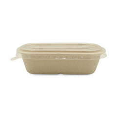 Bagasse Oval Food Containers with PP Lid 750ml 1000ml - SNH Packing