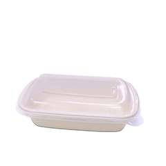 Bagasse Rectangular Containers with Lids - SNH Packing