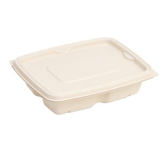 Bagasse Rectangular Containers with Lids - SNH Packing