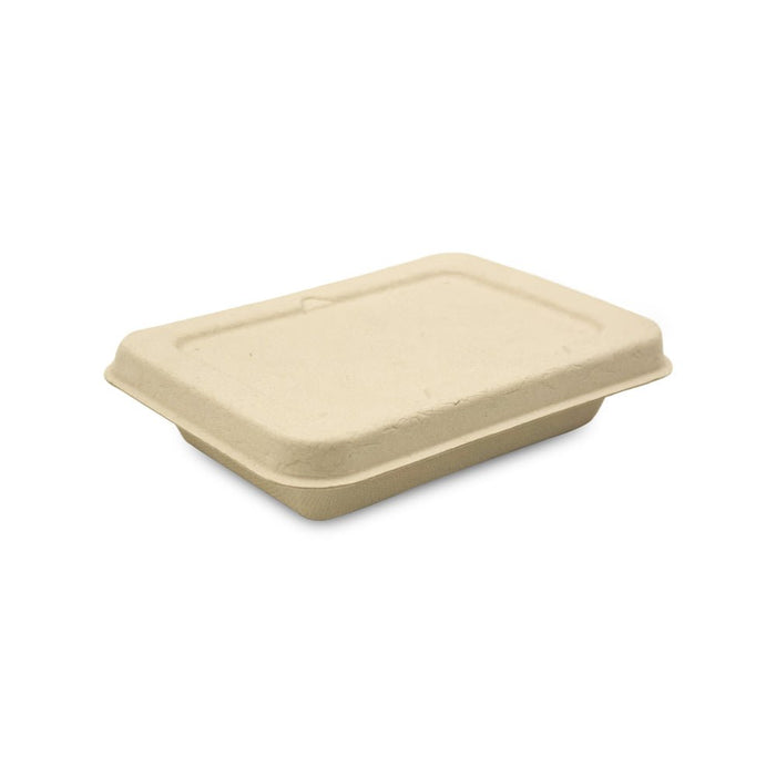 Bagasse Rectangular Food Containers UAE - With Bagasse Lid
