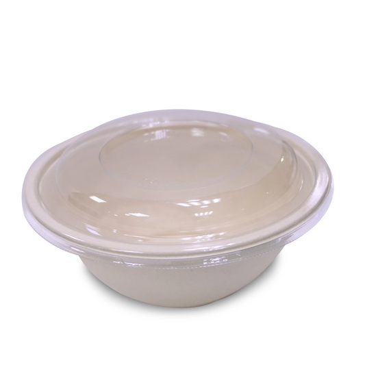 Bagasse Round Bowls with Lids | Eco - Friendly Takeaway Boxes - SNH Packing