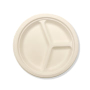 Bagasse Round Plates Eco Friendly Biodegradable - SNH Packing
