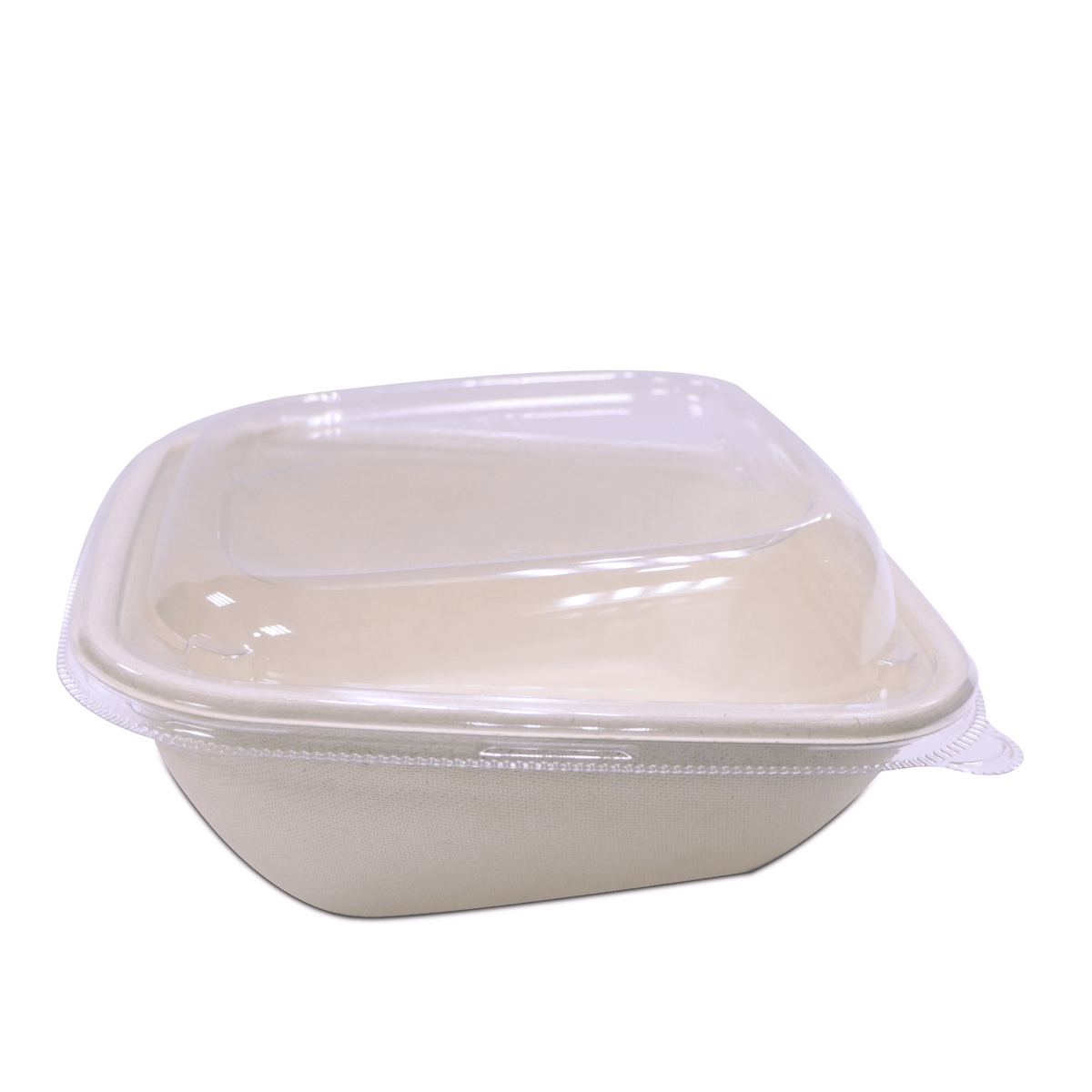 Bagasse Slope Bowls with PET Lids – Eco - Friendly Takeaway Bowls - SNH Packing