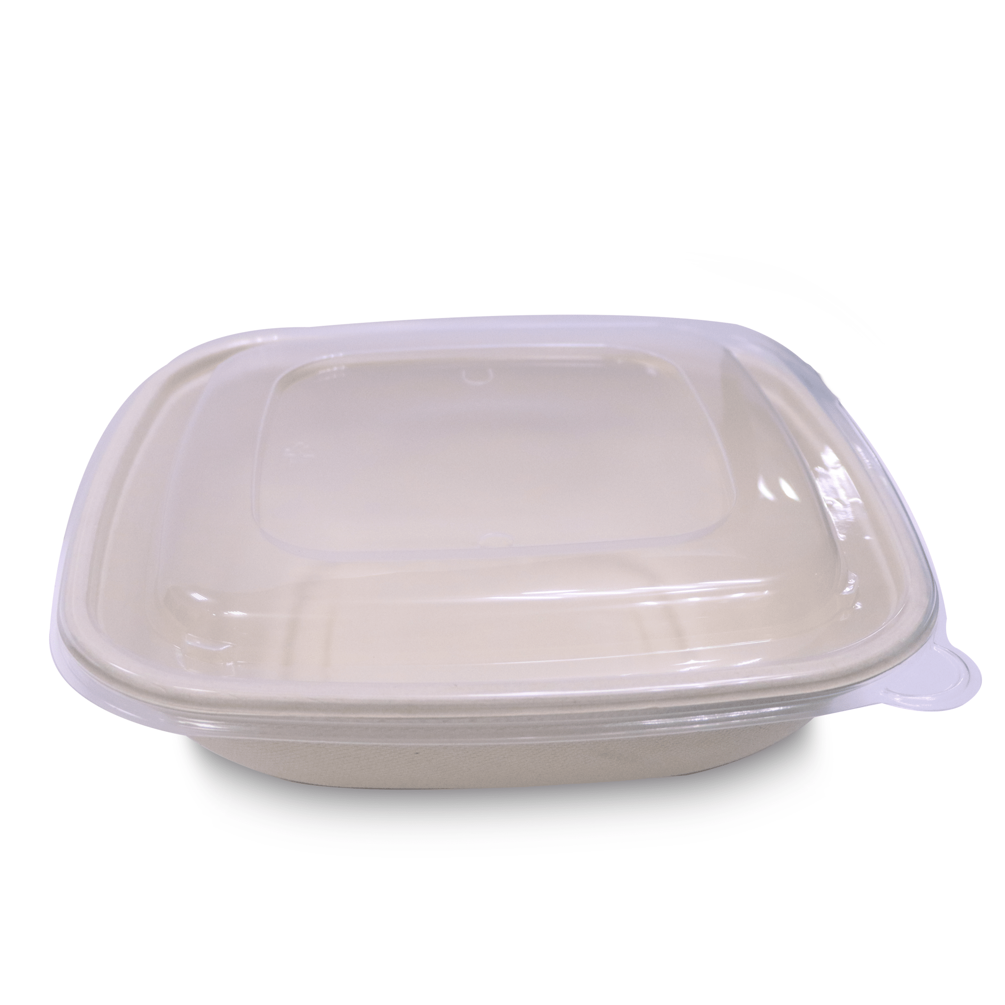 Bagasse Square Containers with PET & PP Lids | Eco Takeaway Boxes - SNH Packing
