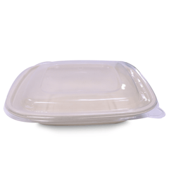 Bagasse Square Containers with PET & PP Lids | Eco Takeaway Boxes - SNH Packing