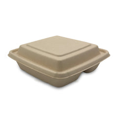 Bagasse Square Food Containers with Lids 1000ml to 1400ml - SNH Packing