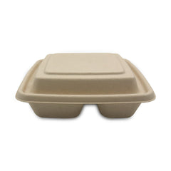 Bagasse Square Food Containers with Lids 1000ml to 1400ml - SNH Packing