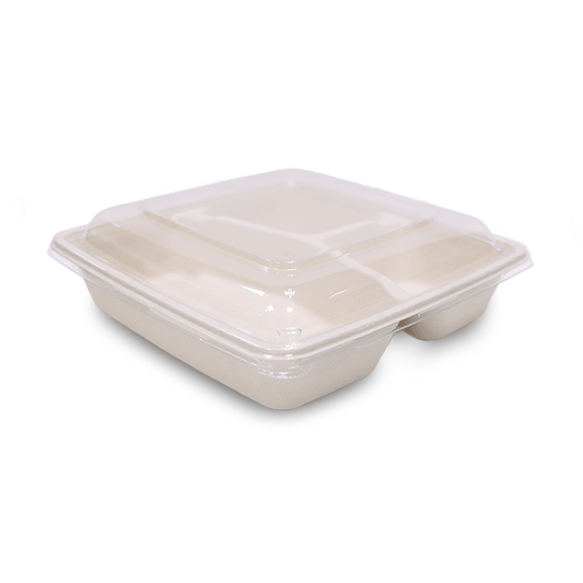 Bagasse Square Food Containers with Lids | Eco - Friendly Packaging - SNH Packing